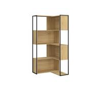 IDMarket - Etagère bibliothèque modulable Detroit séparateur d'angle Extensible Design Industriel 170 cm