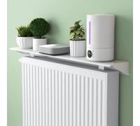 Étagère blanche pour radiateur - Étagère de chauffage anti-poussière pour la maison et le bureau Économie d'espace 14,5 cm de large 50 cm de long Réflexion efficace de la chaleur pour un confort et un