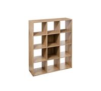 5five Étagère bois 12 cases – mix de coloris naturel