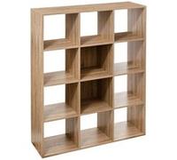 5five Étagère bois 12 cases – mix de coloris naturel