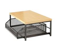 Étagère - Bois de fer de 14,57 pouces | Étagères de garde-manger à 2 niveaux | Étagère de rangement de cuisine | Organisateur vertical de plan de travail | Étagères de rangement économiques