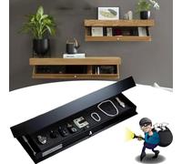 Étagère cachée avec compartiment secret, étagère flottante secrète de 40 cm avec compartiment caché, solution de rangement améliorée pour salles de séjour ou bureaux (B, 1 pièce)