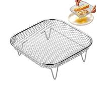 Étagère carrée empilable de qualité alimentaire pour friteuse à air | Grille déshydratante pour four à micro-ondes, cuiseur vapeur pour rôtir de la viande et des légumes