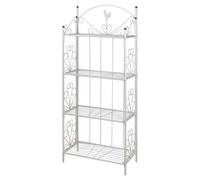 Étagère carrée pour plantes en blanc