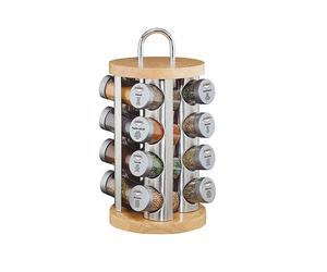 Etagère Carroussel 16 épices base bois KUCHENPROFI