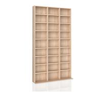 Vicco Étagère CD Jukebox, Sonoma, 102x178cm, pour Un Rangement des médias autoportant ou Mural