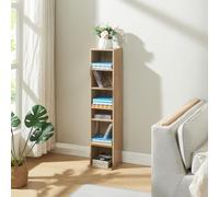 Étagère CD 'Tynset' 90 x 20 x 20 cm Étagère sur pied avec 6 compartiments imitation chêne Sonoma