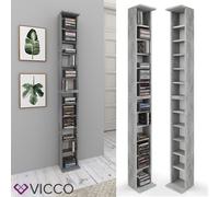 Étagère CD VICCO Étagère DVD murale blanche Étagère suspendue Étagère à livres