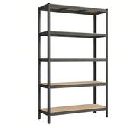 Étagère Charge Lourde À 5 Niveaux, Meuble De Rangement En Acier - Gris Gris