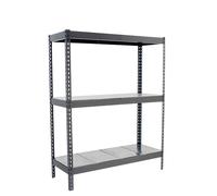 Étagère charge moyenne 500 à 600kg - 2000x1800x600 - 3 niveaux Gris - SIMON RACK - 8435104976296