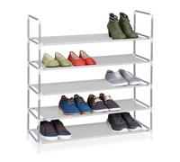 Etagere chaussure meuble à chaussures 5 niveaux blanc étagère à chaussures