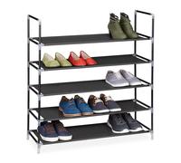 Etagere chaussure meuble à chaussures léger noir étagère à chaussures 5 étagères