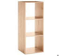 Étagère colonne 3 cases ""Mix N' Modul"" effet chêne naturel - 5 five simply smart