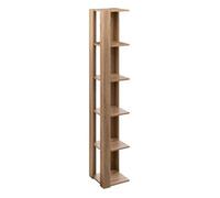 Étagère colonne d'angle effet chêne naturel beige - 5 five simply smart