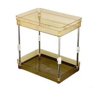 Étagère compacte à plusieurs niveaux pour comptoir de salle de bain pour organiser efficacement le maquillage, les soins de la peau et les articles de toilette dans des espaces restreints (2 niveaux