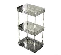 Étagère compacte à plusieurs niveaux pour comptoir de salle de bain pour organiser efficacement le maquillage, les soins de la peau et les articles de toilette dans des espaces restreints (3 niveaux