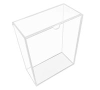 Étagère compacte en acrylique transparent pour économiser de l'espace pour papeterie et chambre à coucher Plateau de rangement décoratif de bureau