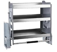 Étagère coulissante - Étagère à épices robuste pour rangement de cuisine, tiroir relevable, capacité de 15 kg