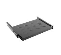 Lanberg Étagère coulissante AK-1006-B 1U 19" 465x350 mm Charge jusqu'à 18 kg Noir