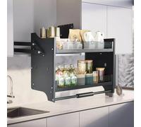 Étagère coulissante pour armoire de cuisine, solution de rangement réglable pour appareils électroménagers (71 x 26 x 53 cm)