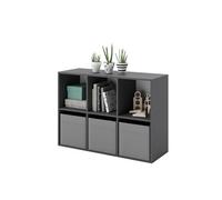 Etagère cube Loni 2x3 gris