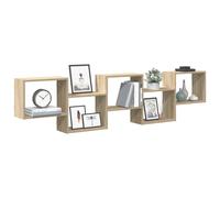 Étagère Cube Murale Rangement Salon 5 Compartiments Bois Ingénierie vidaXL
