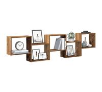 Étagère Cube Murale Rangement Salon 5 Compartiments Bois Ingénierie vidaXL