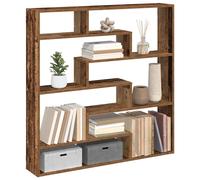 vidaXL Étagère cube murale 7 compartiments vieux bois bois ingénierie Marron