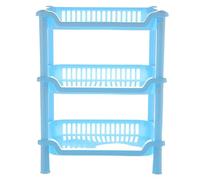 étagère cuisine à poser Étagères de rangement rectangulaires en plastique à trois ou quatre niveaux support décoratif adapté à la cuisine à la salle de bain et à la chambre à coucher Étagères