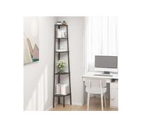 Vidaxl Étagère D'angle 5 Niveaux Noir 45,5x31,5x180 Cm Multicolore