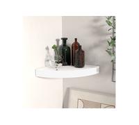 Etagère d angle flottante blanc 25x25x3,8 cm MDF