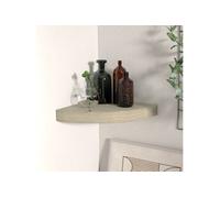Étagère d angle flottante chêne 25x25x3,8 cm MDF Chêne G