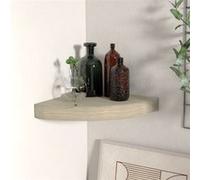 Étagère d angle flottante chêne 25x25x3,8 cm MDF Chêne G