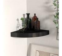 Vidaxl ?Tag¿¿Re D'angle Flottante Noir 25x25x3,8 Cm Mdf Multicolore