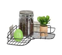 Etagère d’angle Lot de 2 Etagère murale Mobilier cuisine Rangement d’angle