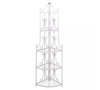Etagère à plantes vidaXL Etagère d'angle pour plantes en blanc