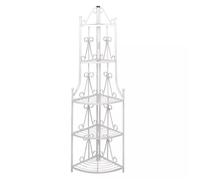 Étagère d’angle pour plantes en blanc