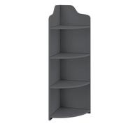 etagere d angle pour salle de bain meuble de rangement avec 4 surfaces de stockage bois composite 90 x 28 x 28 cm gris f