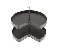 Emuca Étagère d’angle tournante Harmony 8383335 anthracite