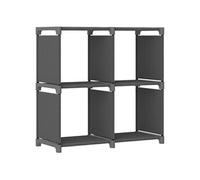 Etagère d'affichage 4 cubes Gris 69x30x72,5 cm Tissu322600