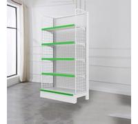 Étagère d'affichage de détail avec panneaux de grille pour l'organisation de supermarché et de dépanneur