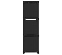 Étagère d'affichage - UU - Meuble à livres - 9 cubes - Noir 103x30x107,5 cm Tissu B396
