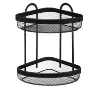 Étagère d'angle 2 niveaux ""Mayaj"" noir - 5 five simply smart