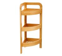 Étagère d'Angle 3 Niveaux "Bambou" 61cm Naturel