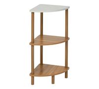 5five Étagère d'angle Côme 3 niveaux effet marbre travertin 34x34x76,5 cm
