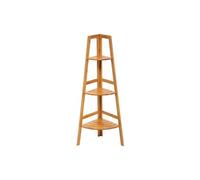 - Etagère d'angle 3 niveaux en bambou - Hauteur 103 cm