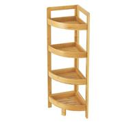 Étagère d'angle 4 niveaux pour salle de bain ou cuisine 80 x 23 x 23