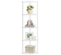 Étagère d'angle à 5 Niveaux, Assemblage Ultra-Rapide sans Outils Toolless, Étagère de Rangement, 38,3 x 27 x 139 cm, pour Salon, Chambre, Cuisine, Blanc Neige À propos de cet article[ULTRA-RAPIDE, SAN