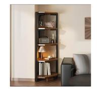 Étagère D'angle À 5 Niveaux, Bibliothèque D'angle, Meuble De Rangement Polyvalent, Gain De Place, Pour Salon, Chambre, Bureau, Style Industriel(30 * 30 * 120cm)