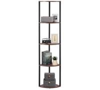 Étagère d'Angle à 5 Niveaux-VEVOR-Hauteur 162,5 cm-avec Éclairage LED-Meuble de Rangement Tour-pour Chambre, Salon, Bureau